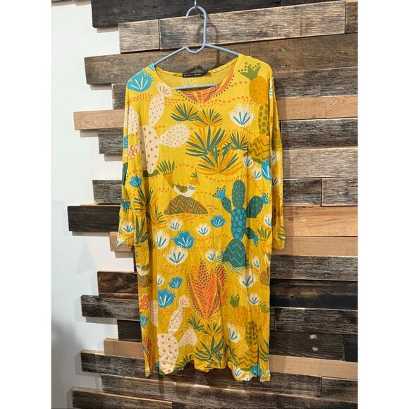 Gudrun Sjoden colorful tunic dress size Large - Picture 2 of 8